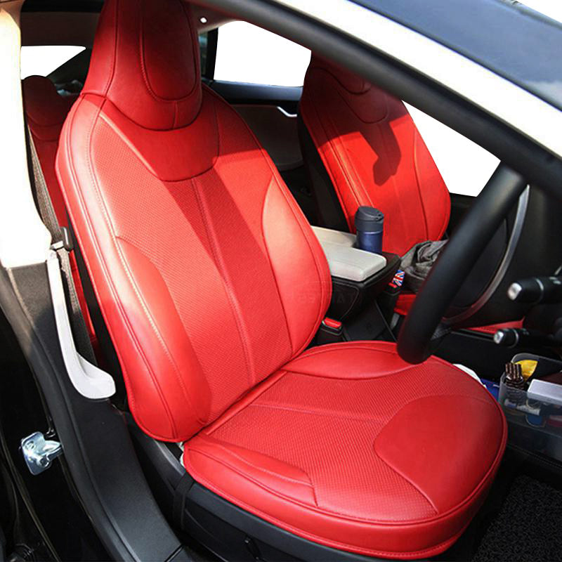 Tesla Model S Custom Fit Seat Cover Accessories Full Covered High Quality Leather 5 Seaters Cushion - DZX Cover