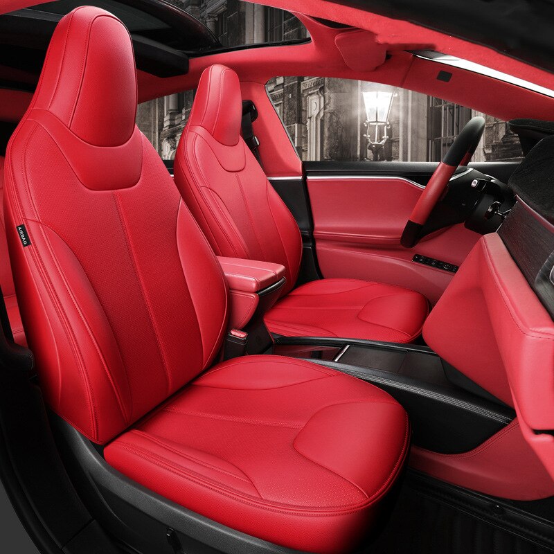 Custom Seat Covers For Tesla Model X 360 Degree Full Covered High Quality Leather Cushion Fit 5 or 7 Seaters - DZX Cover