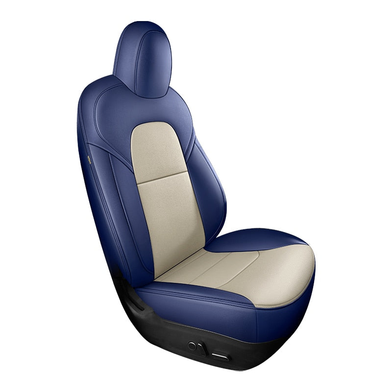 Custom Seat Covers for Tesla Model 3 Model Y 360 Degree Full Covered High Quality Leather Cushion - DZX Cover