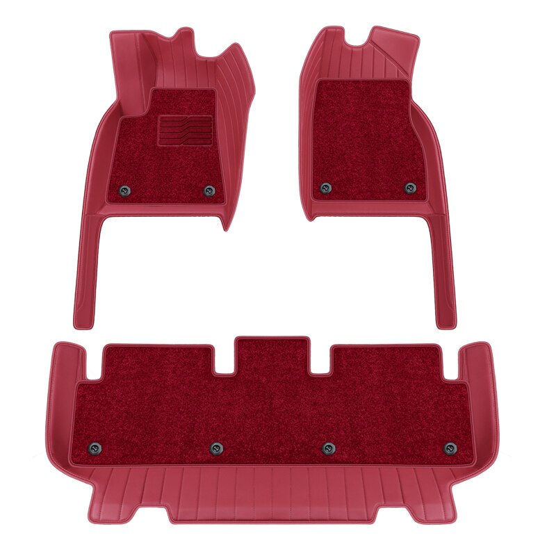 Double Layers ECO Leather Material Custom Fit Car Accessories Floor Mat For Tesla Model 3 Tesla Model Y - DZX Cover