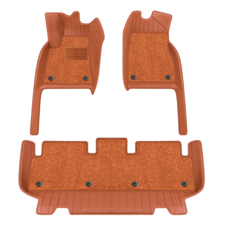 Double Layers ECO Leather Material Custom Fit Car Accessories Floor Mat For Tesla Model 3 Tesla Model Y - DZX Cover