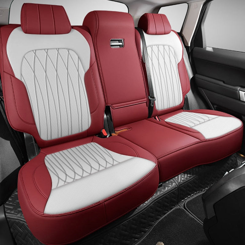 Custom Fit Seat Cover Full Set Middle Perforated Specific for Land Rover Discovery Range Rover - DZX Cover