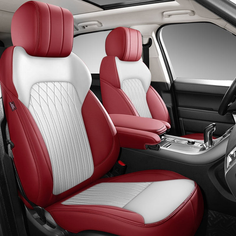 Custom Fit Seat Cover Full Set Middle Perforated Specific for Land Rover Discovery Range Rover - DZX Cover