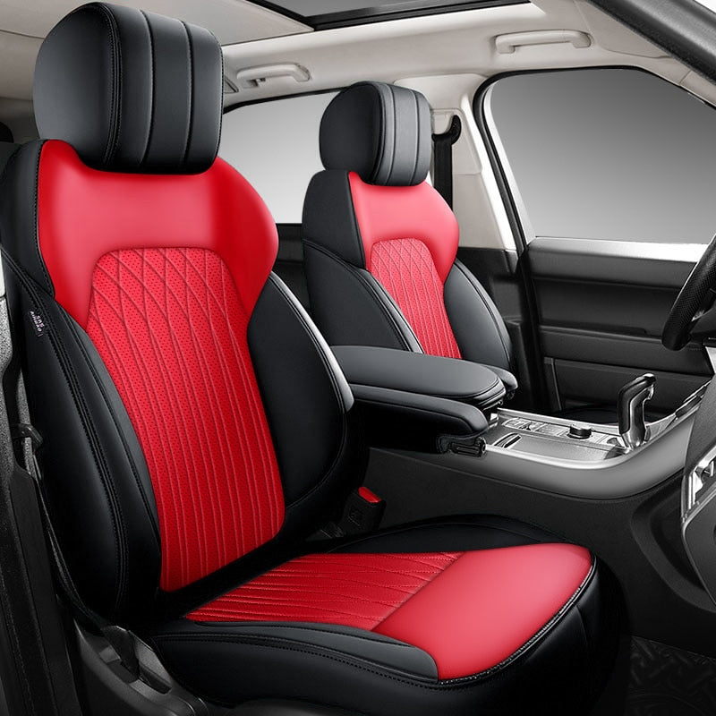 Custom Fit Seat Cover Full Set Middle Perforated Specific for Land Rover Discovery Range Rover - DZX Cover